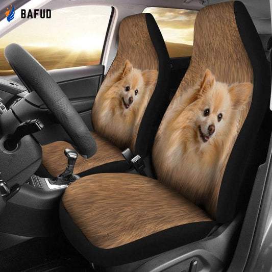 Pomeranian Dog Car Seat Covers For Fan Gifts LT03 - Bafud