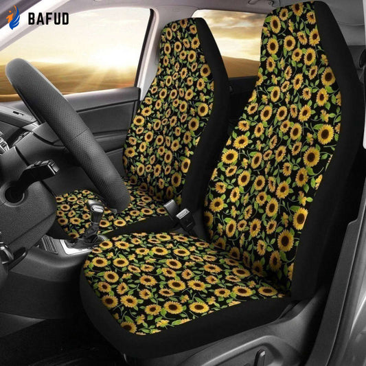 Pretty Sunflowers Car Seat Covers For Fan Gifts Amazing Gift Idea - Bafud