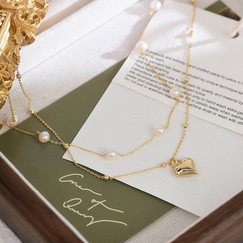 Puffy Heart Necklace Set - Lizzy