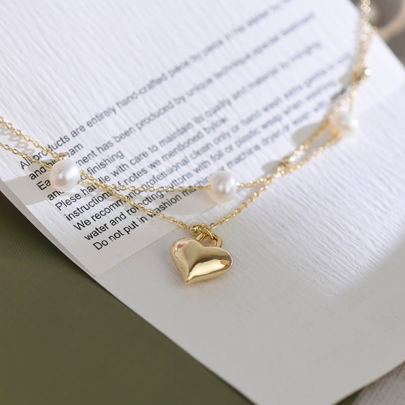 Puffy Heart Necklace Set - Lizzy