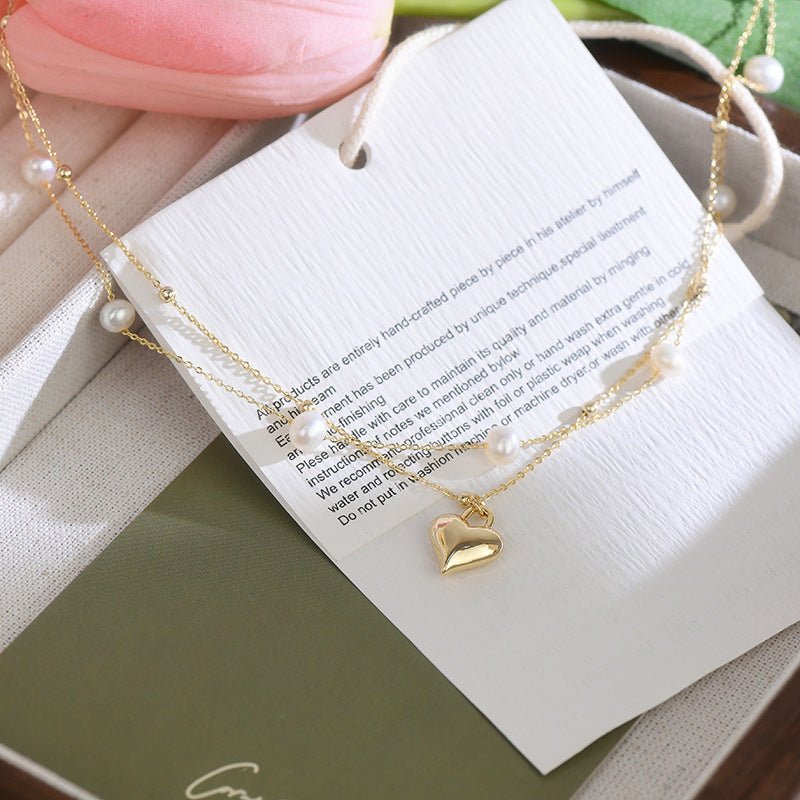 Puffy Heart Necklace Set - Lizzy