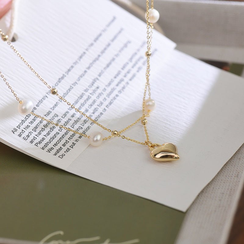 Puffy Heart Necklace Set - Lizzy