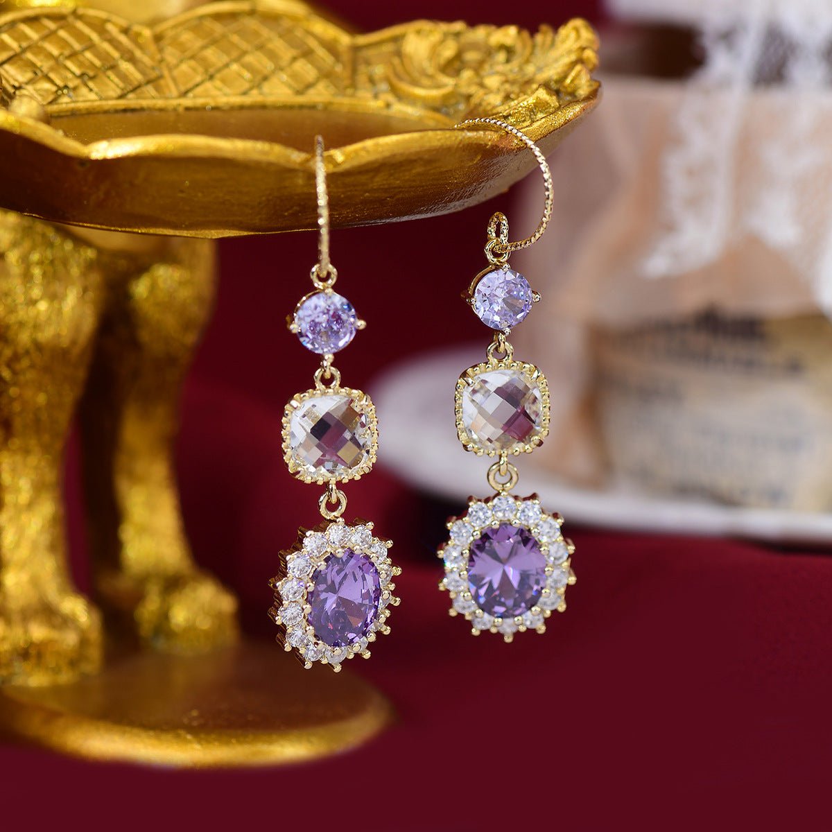 Amethyst Drop Earrings