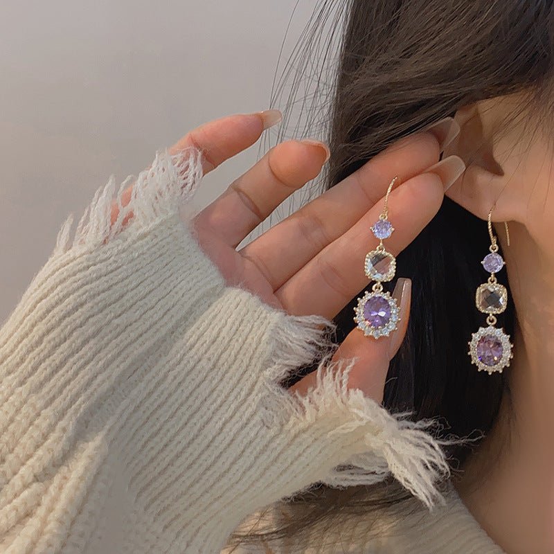 Amethyst Drop Earrings