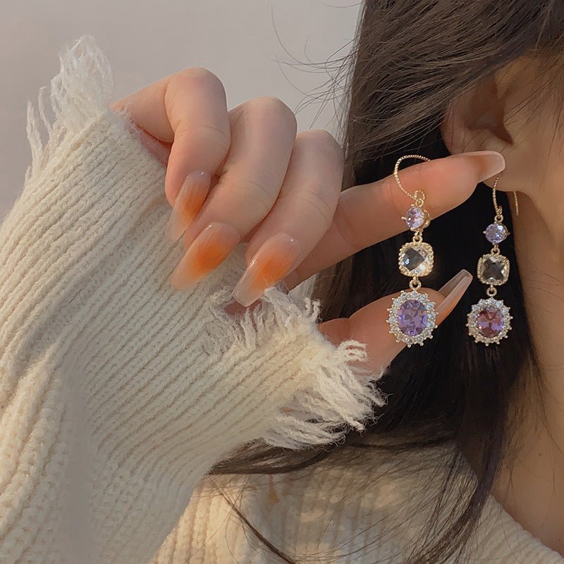 Amethyst Drop Earrings
