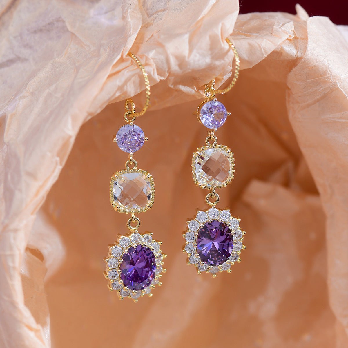 Amethyst Drop Earrings