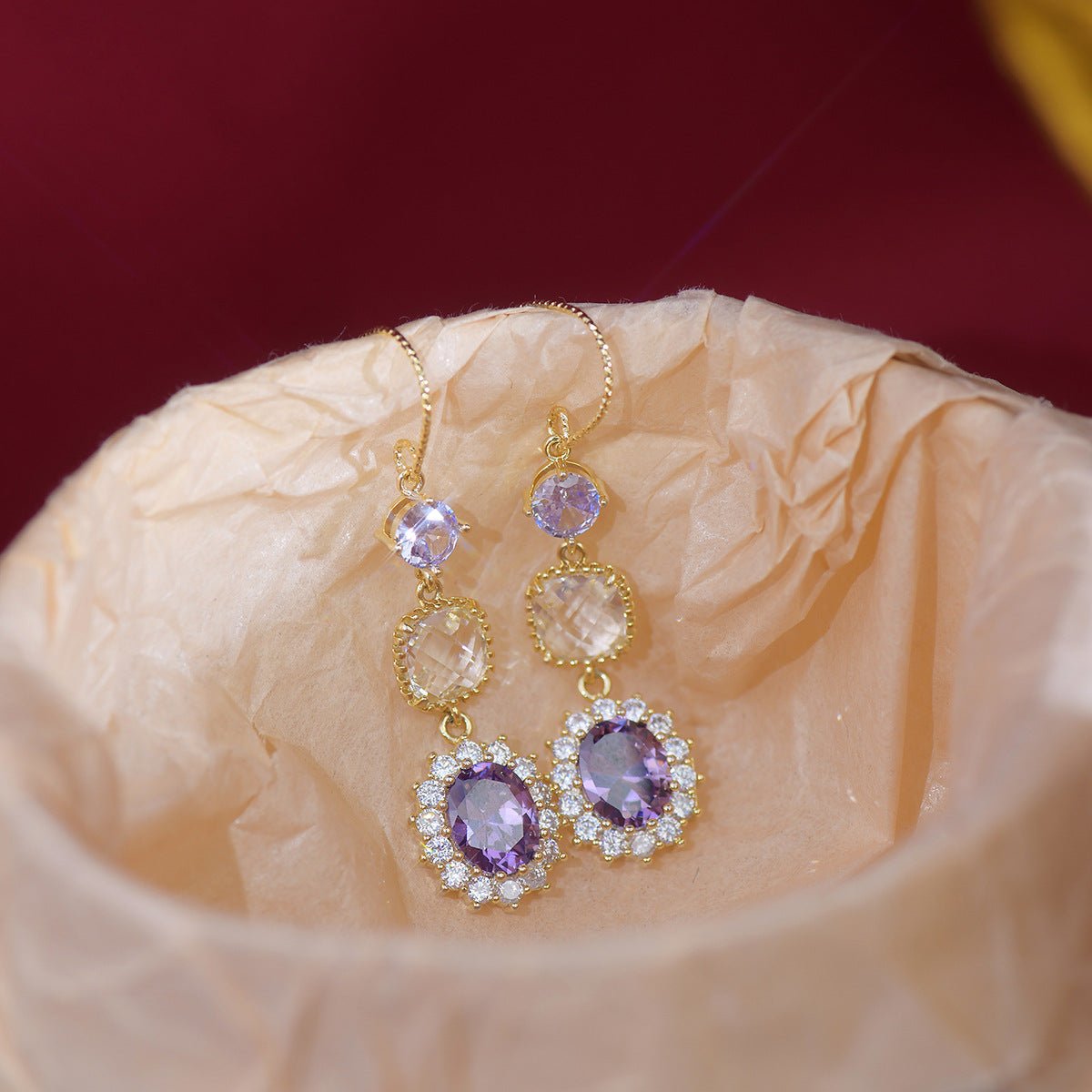 Amethyst Drop Earrings