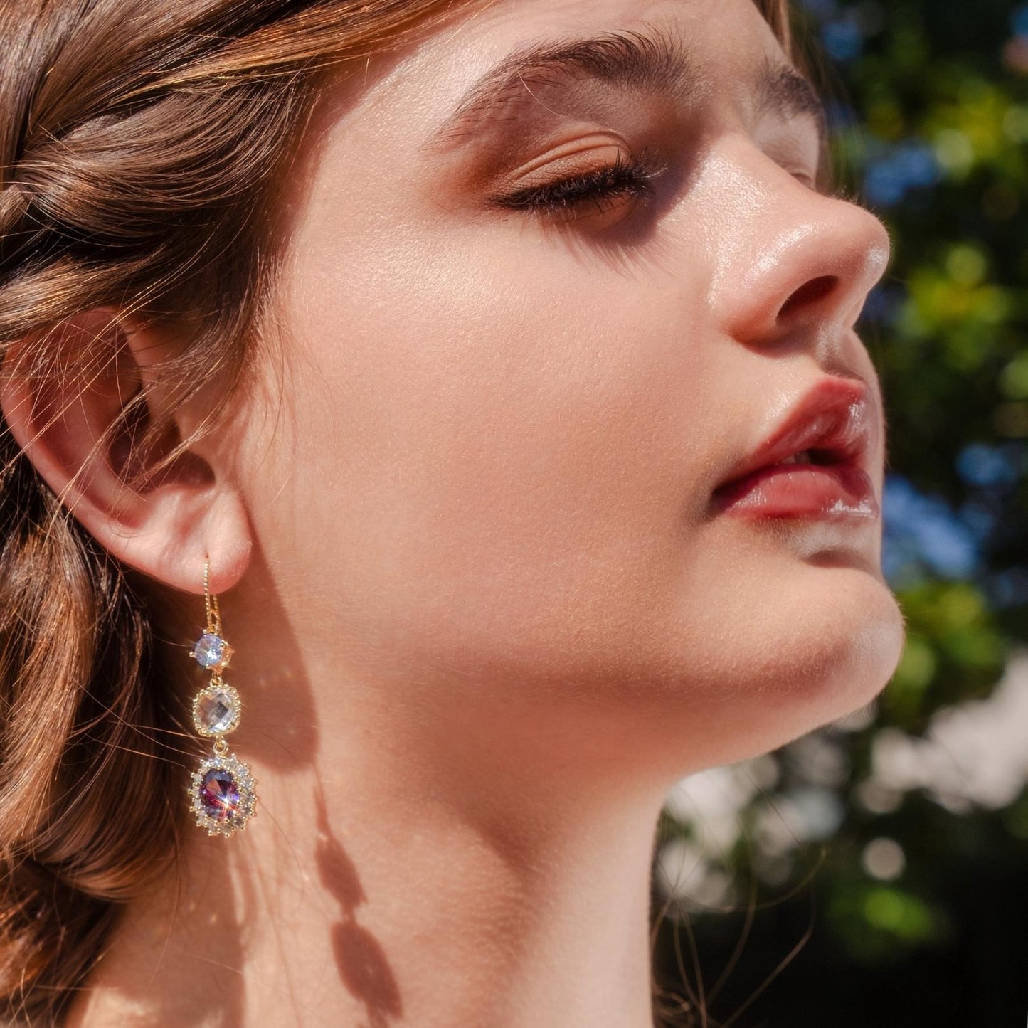 Amethyst Drop Earrings