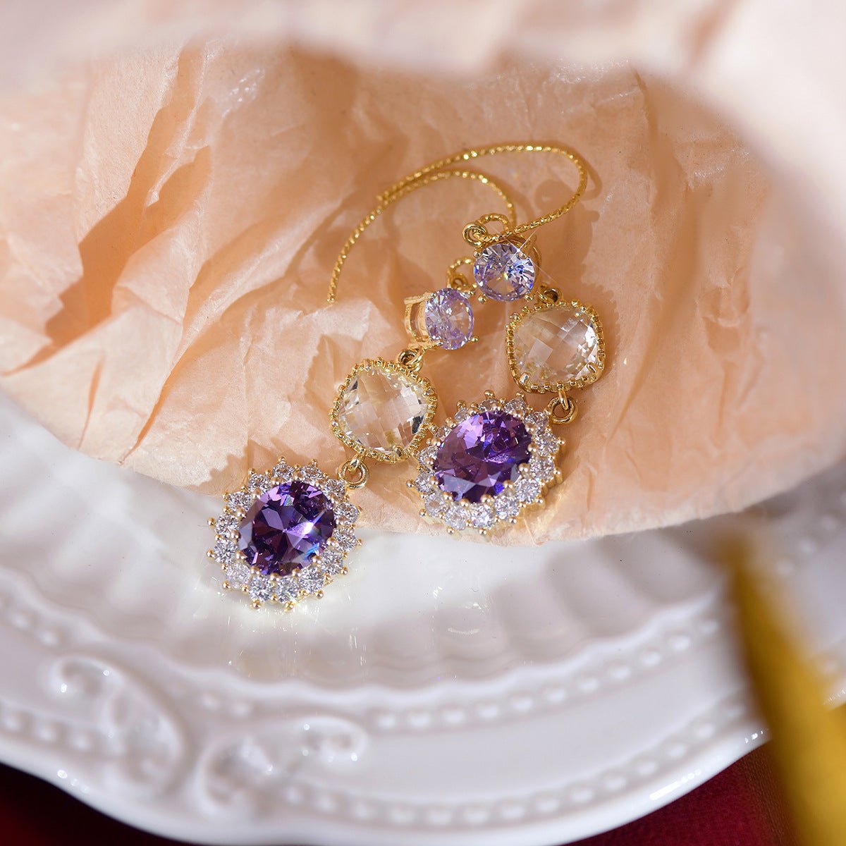 Amethyst Drop Earrings