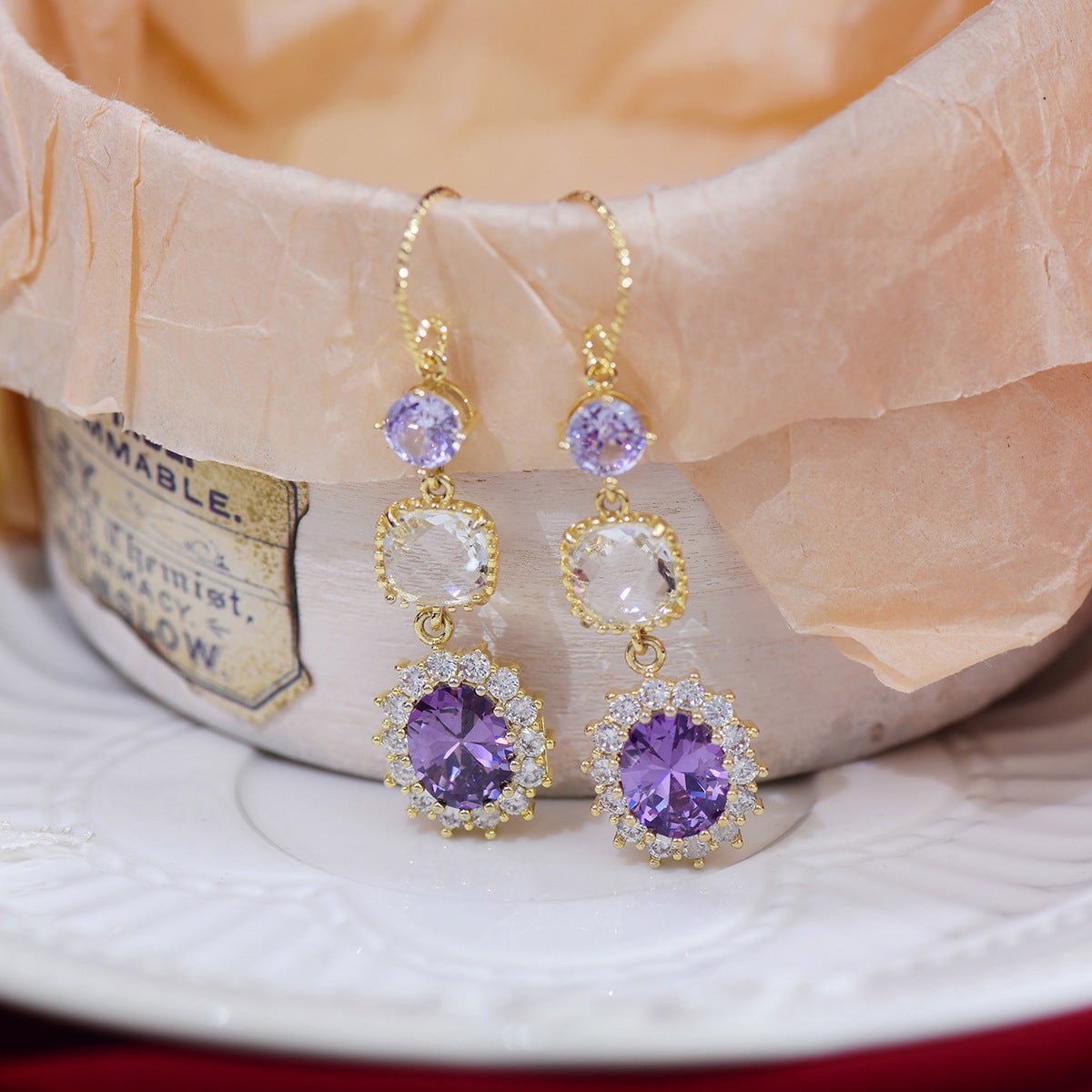 Amethyst Drop Earrings