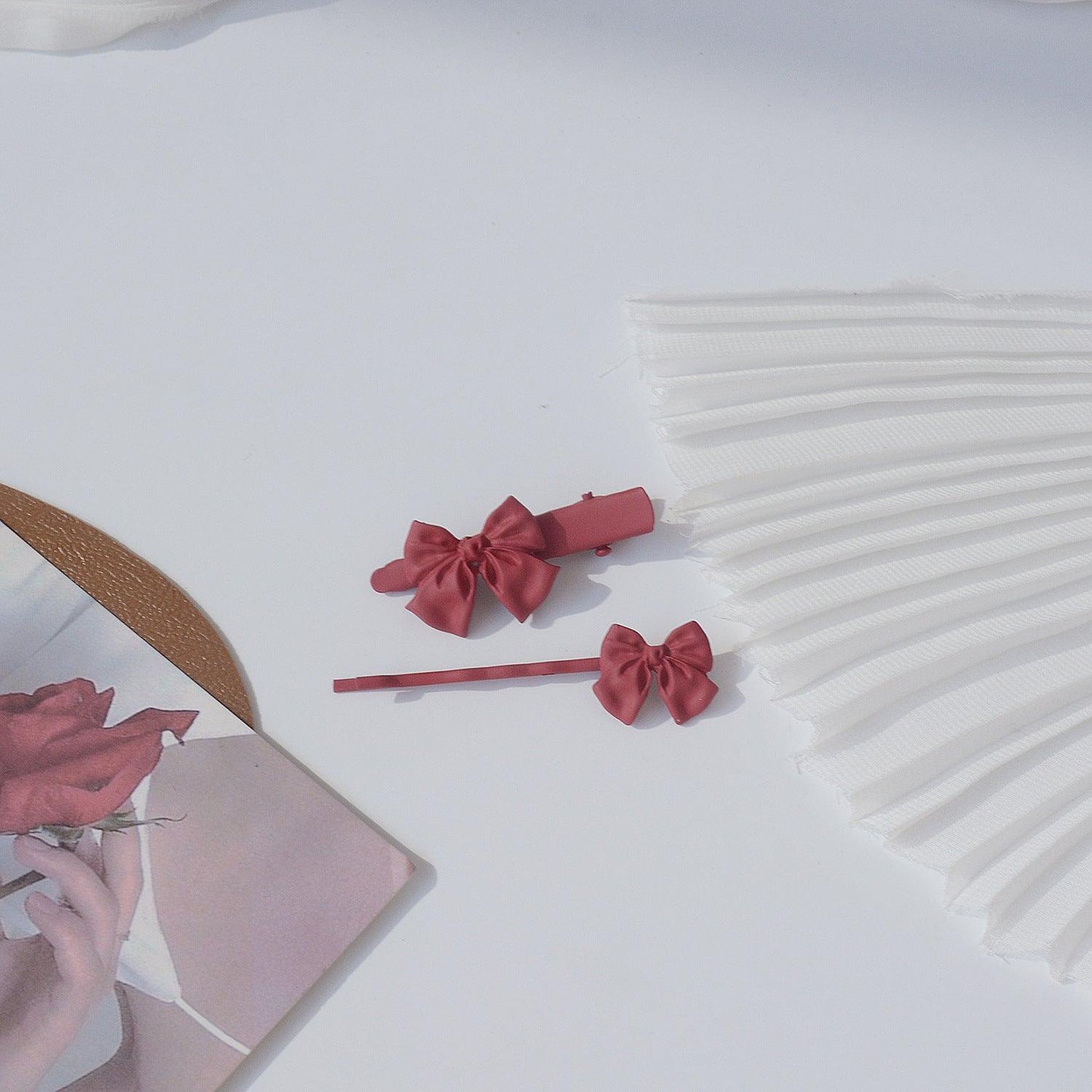 Red Bow Hair Clip (2 Styles)