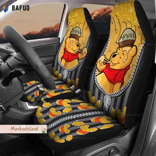 Resger pooh Print Car Seat Covers For Fan Gifts - PA7 - Bafud