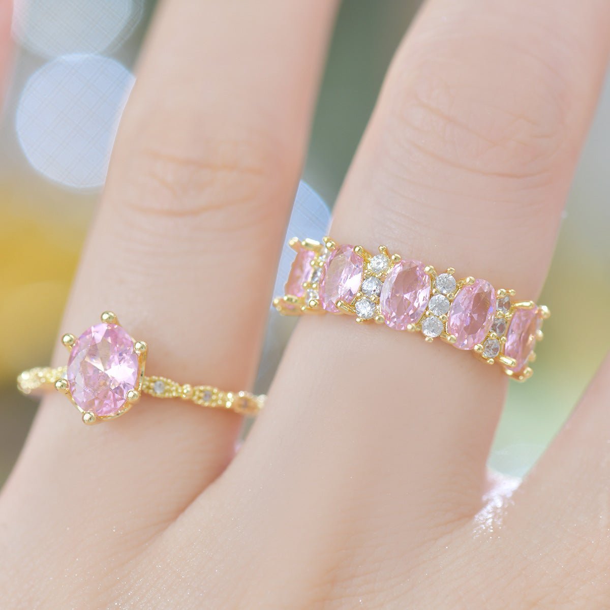 Rosaline Oval Ring in Gold