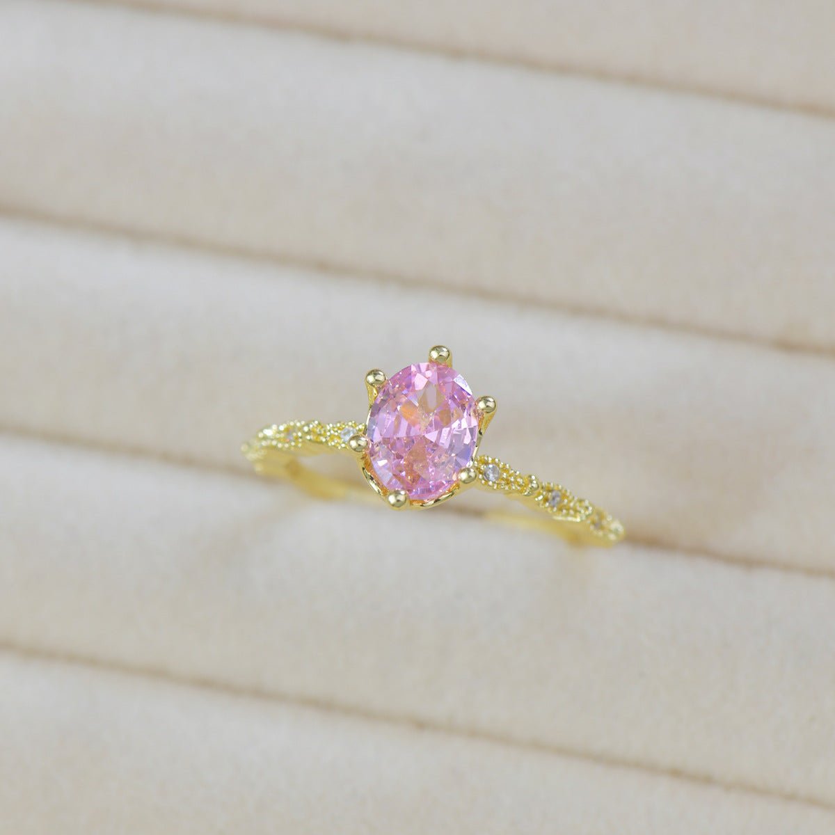 Rosaline Oval Ring in Gold