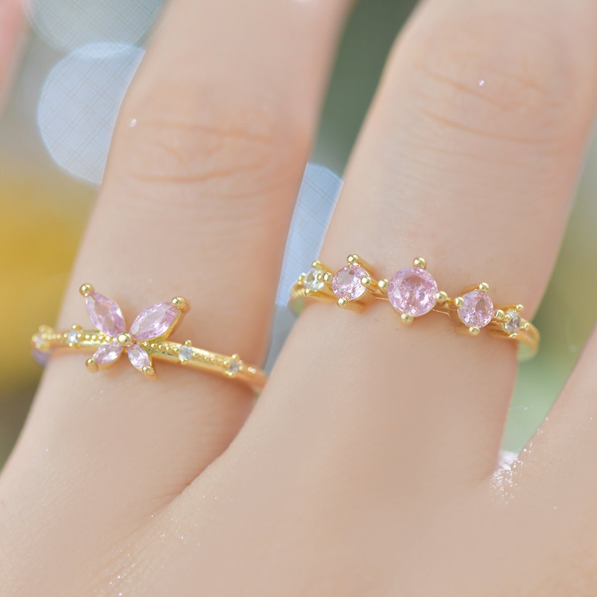 Rosaline Trilogy Ring in Gold