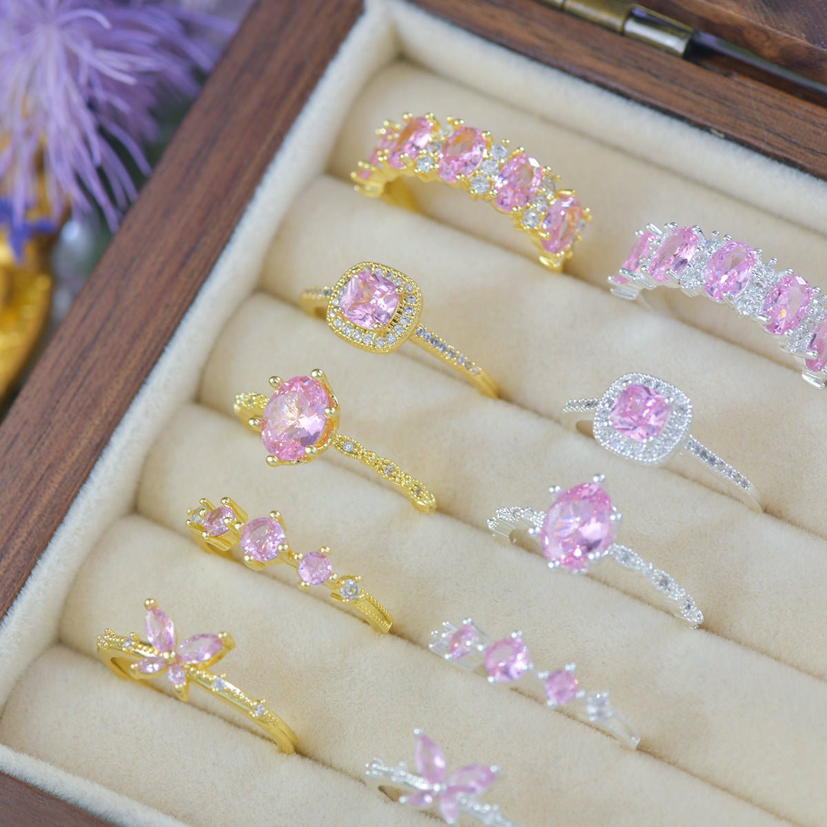 Rosaline Trilogy Ring in Gold