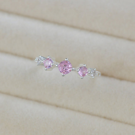 Rosaline Trilogy Ring in Silver