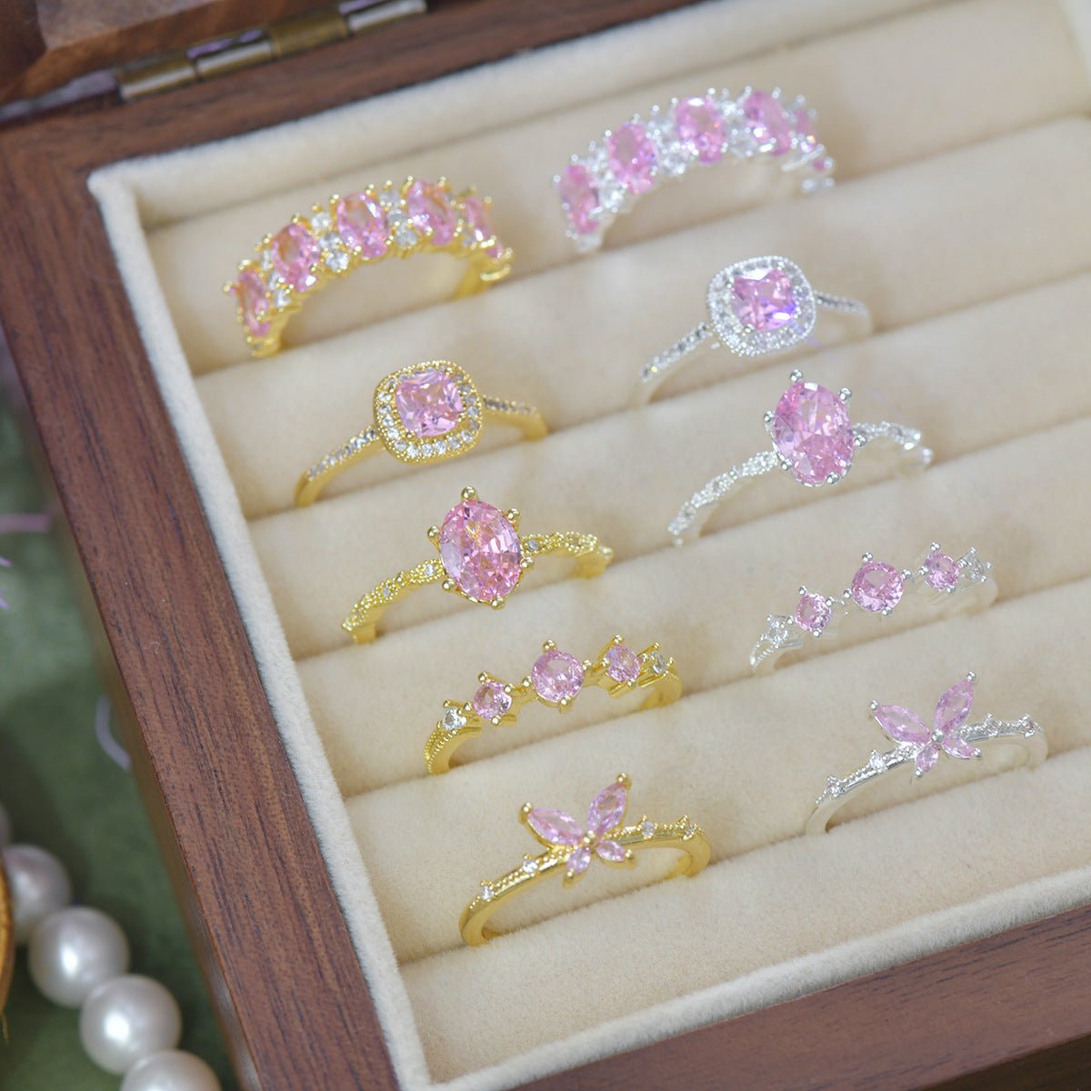 Rosaline Trilogy Ring in Silver