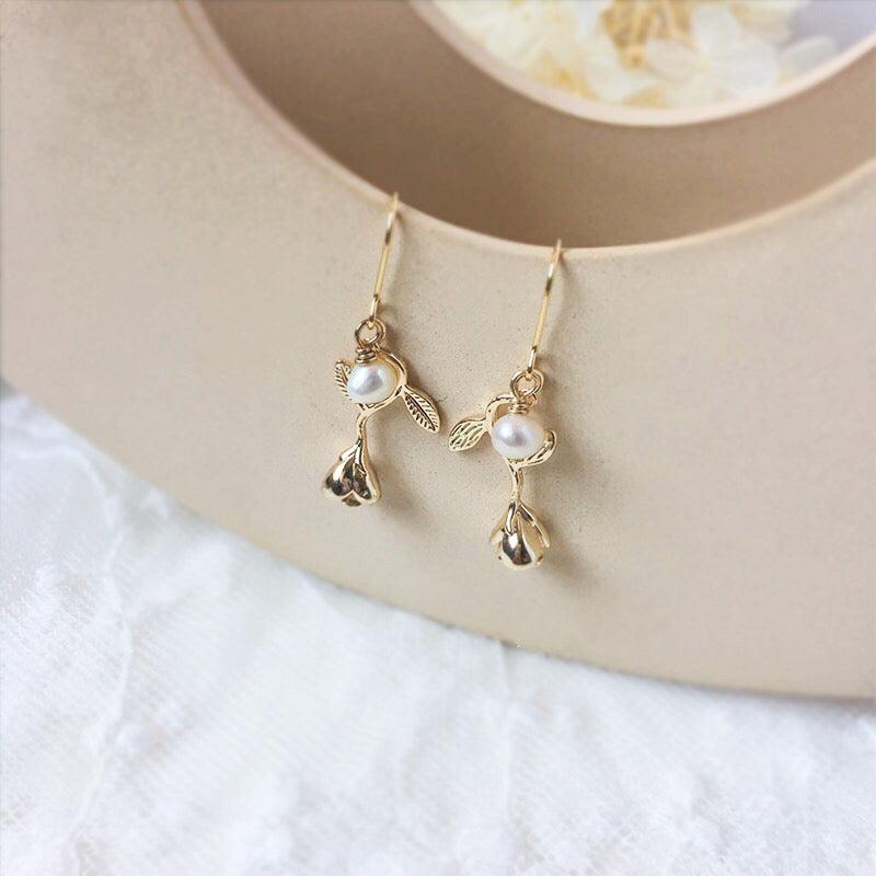 [Clearance] Rose Earrings (2 Styles)
