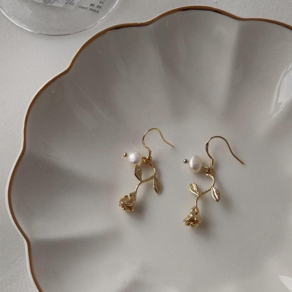 [Clearance] Rose Earrings (2 Styles)