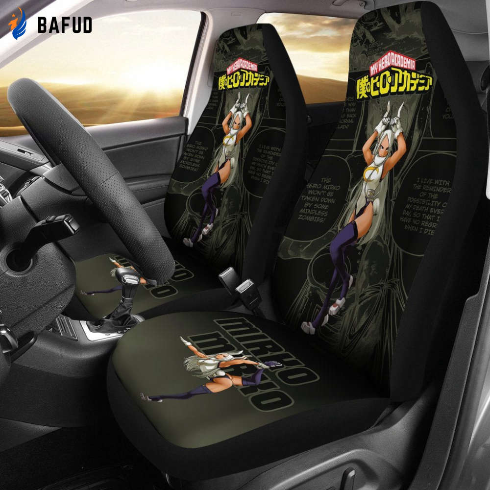 Rumi Usagiyama Mirko My Hero Academia Car Seat Covers For Fan Gifts Anime Mixed Manga - Bafud