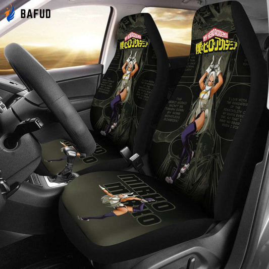 Rumi Usagiyama Mirko My Hero Academia Car Seat Covers For Fan Gifts Anime Mixed Manga - Bafud