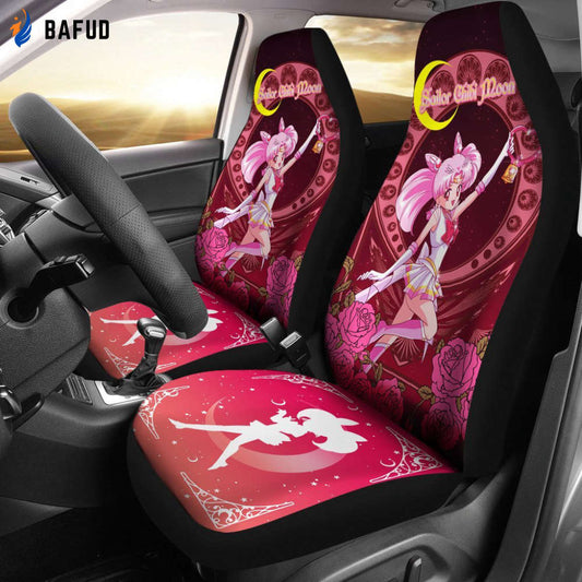 Sailor Chibi Characters Sailor Moon Car Seat Covers For Fan Gifts Manga Mixed Anime - Bafud