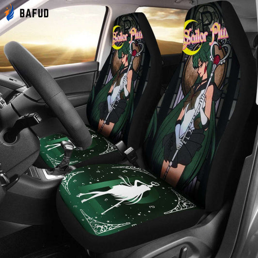 Sailor Pluto Characters Sailor Moon Main Car Seat Covers For Fan Gifts Vintage Style Anime - Bafud