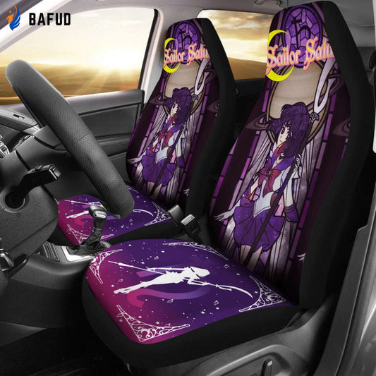 Sailor Saturn Characters Sailor Moon Main Car Seat Covers For Fan Gifts Vintage Style Anime - Bafud
