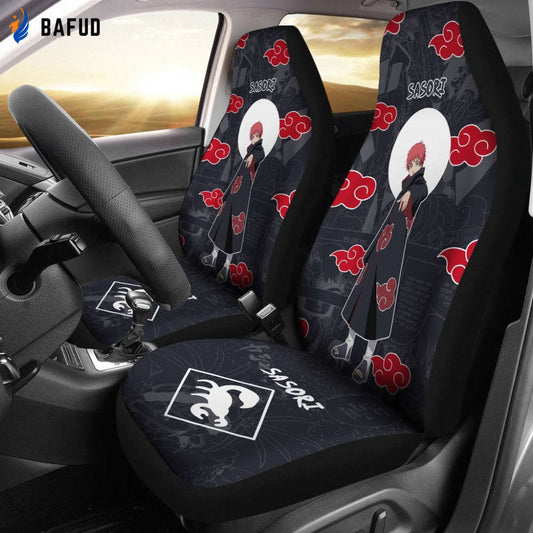 Sasori Uchiha NRT Akatsuki Members Car Seat Covers For Fan Gifts Like Anime - Bafud