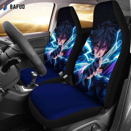 Sasuke Car Seat Covers For Fan Gifts NRT Anime Custom NH1911 - Bafud