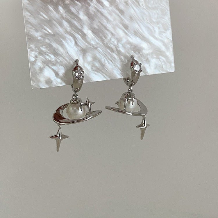 Saturn Huggie Earrings