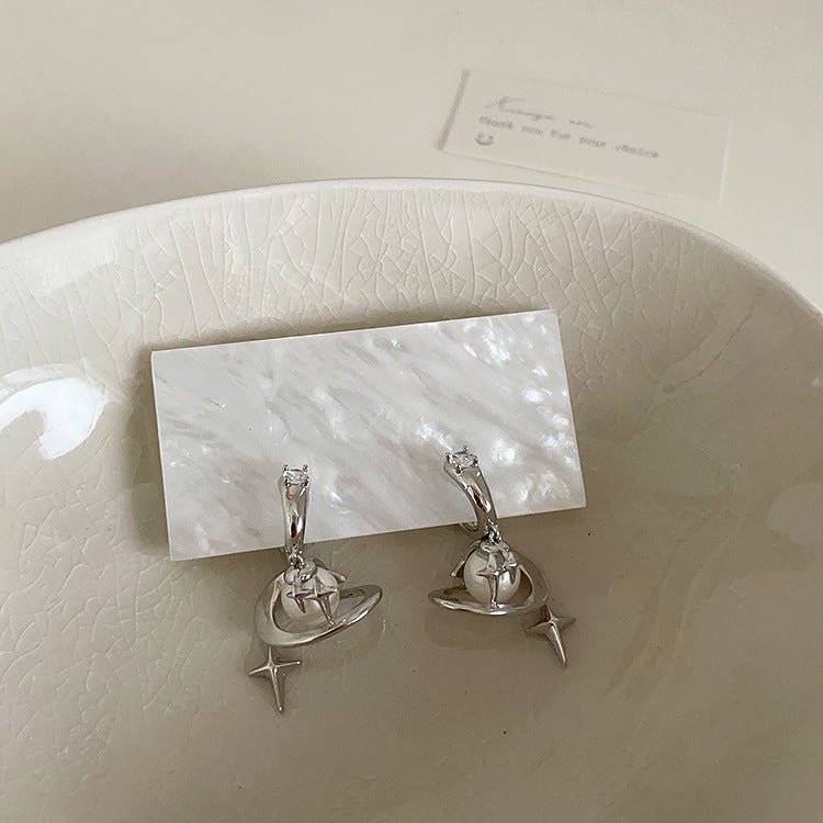 Saturn Huggie Earrings