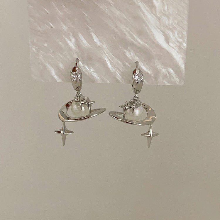 Saturn Huggie Earrings