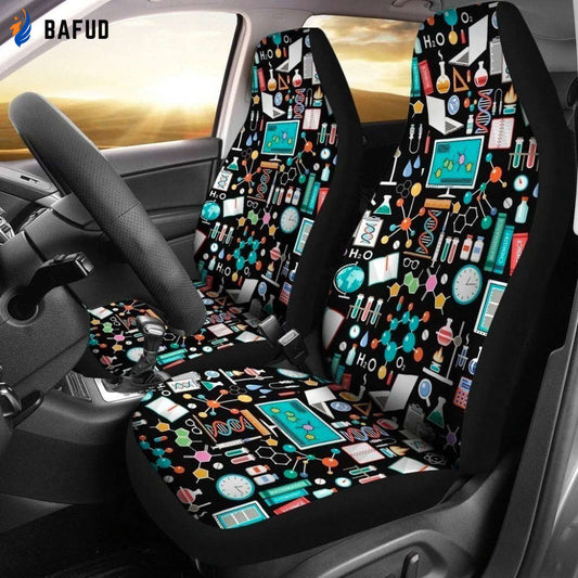 Scientist Tools Car Seat Covers For Fan Gifts For Who Loves Science NH1911 - Bafud