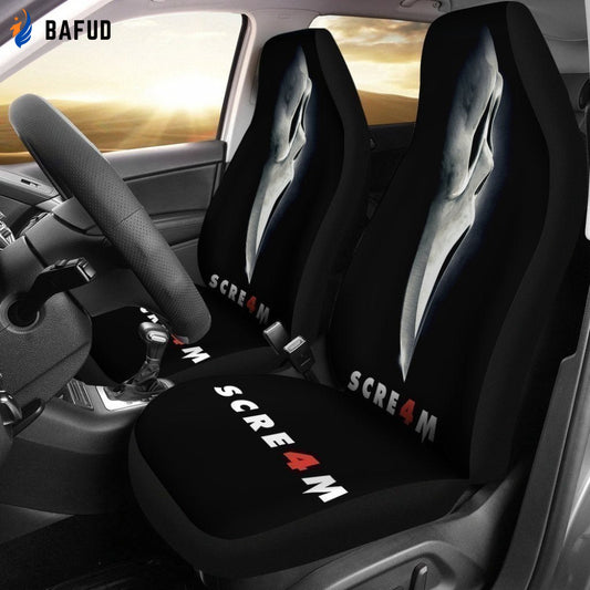 Scre4M Car Seat Covers For Fan Gifts Custom Scream Car Decoration Accessories - Bafud