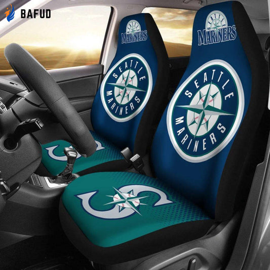 Show Your Seattle Mariners Spirit with G95 Car Seat Covers - Perfect Fan Gift - Bafud