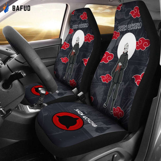Shin Uchiha NRT Akatsuki Members Car Seat Covers For Fan Gifts Like Anime - Bafud
