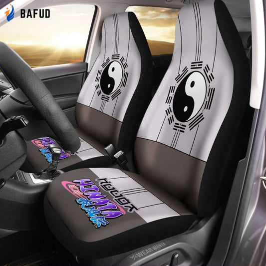 Shippuden Uniform Hyuga Hinata Car Seat Covers For Fan Gifts Custom Shippuden NRT Anime Car Accessories Anime Gifts - Bafud