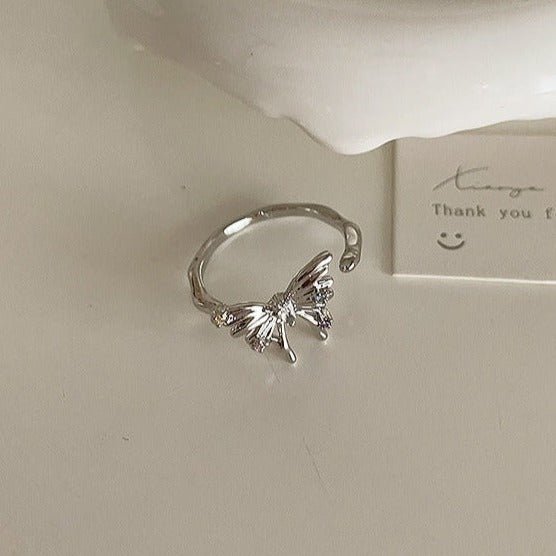 Silver Butterfly Ring -  Lana