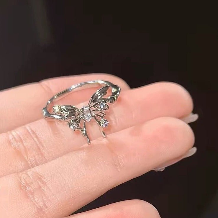 Silver Butterfly Ring -  Lana