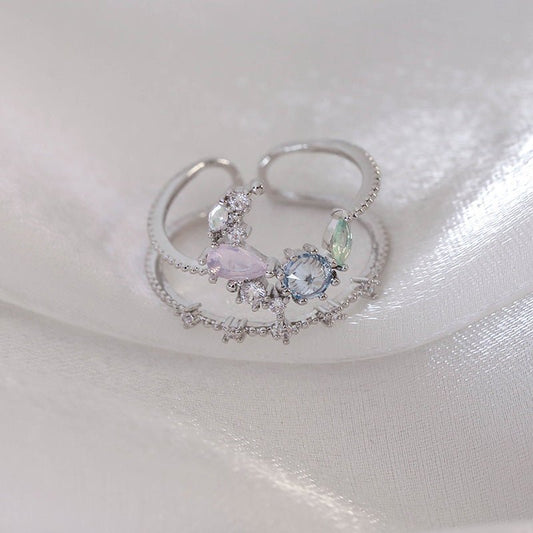 Silver Moonlight Ring