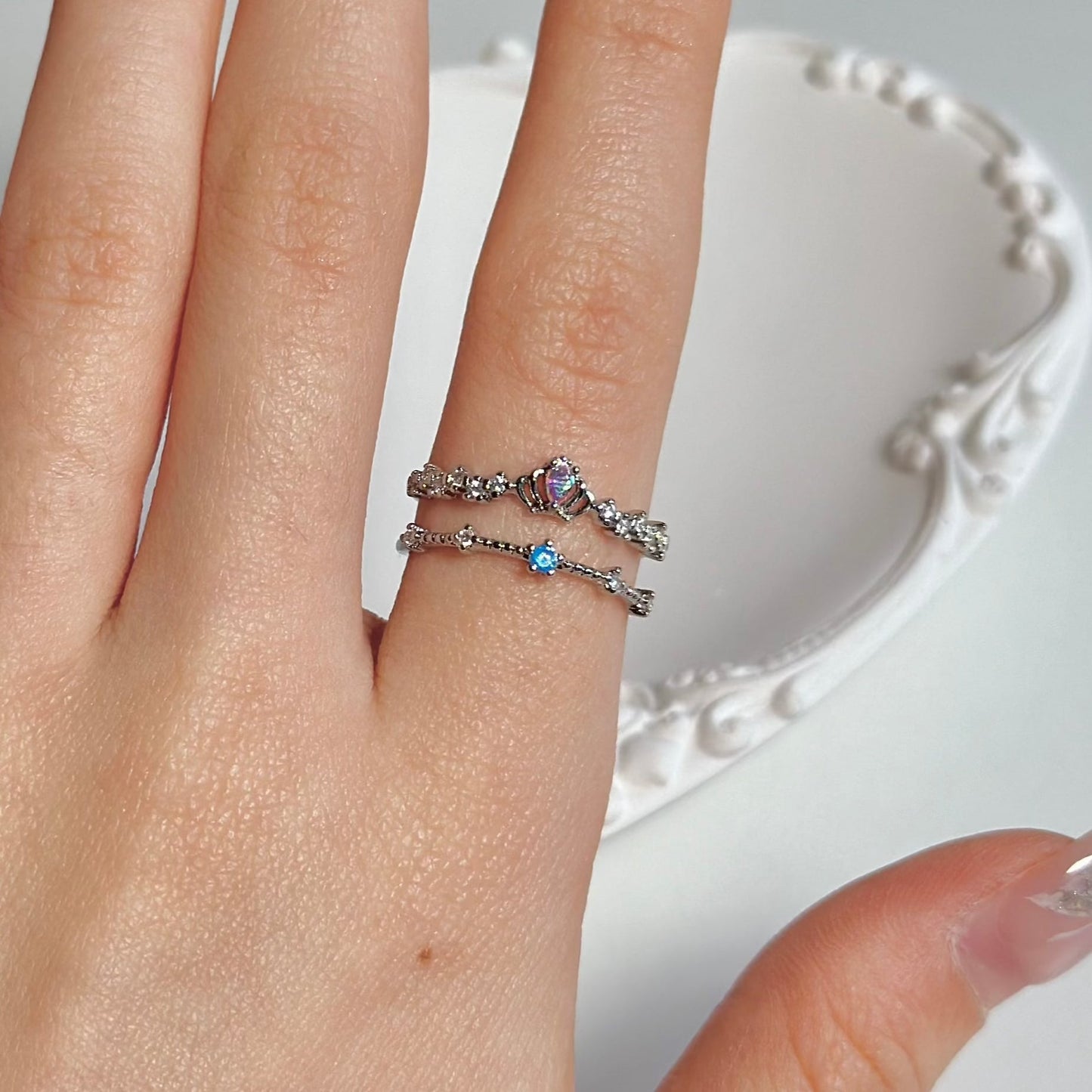 Silver Tiara Ring - Valentina