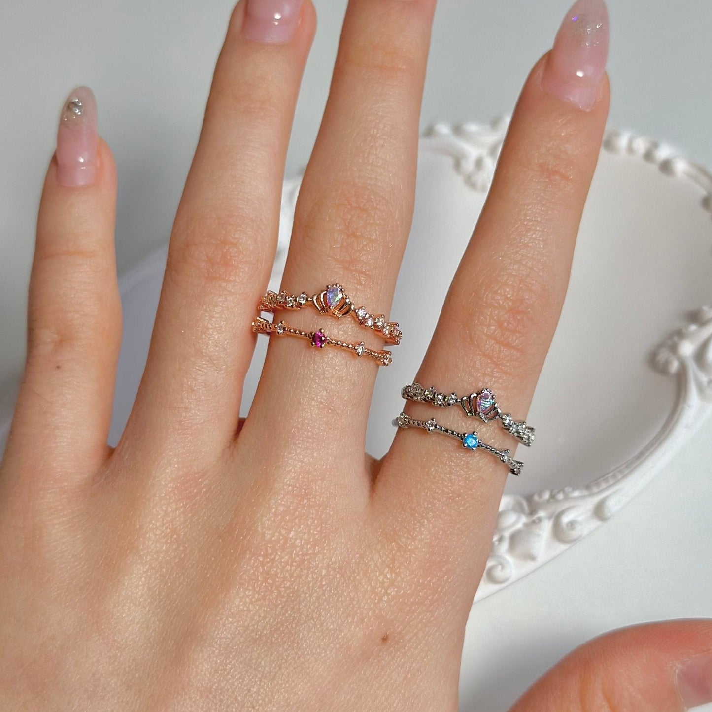 Silver Tiara Ring - Valentina