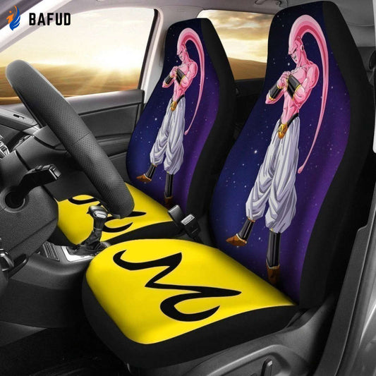 Skinny Majin Buu Dragon Ball Car Seat Covers For Fan Gifts NH08 - Bafud