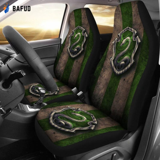 Slytherin Logo Car Seat Covers For Fan Gifts - Bafud