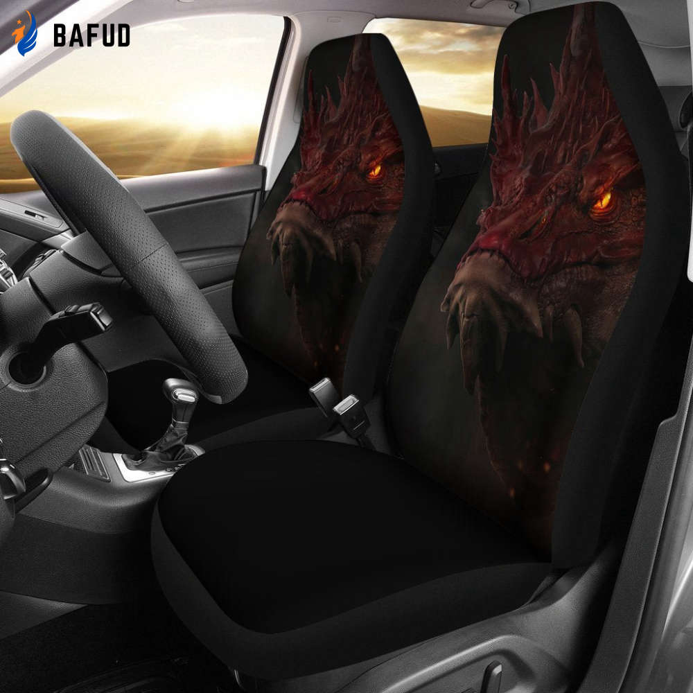 Smaug Head Car Seat Covers For Fan Gifts For The Hobbit Fan12 - Bafud