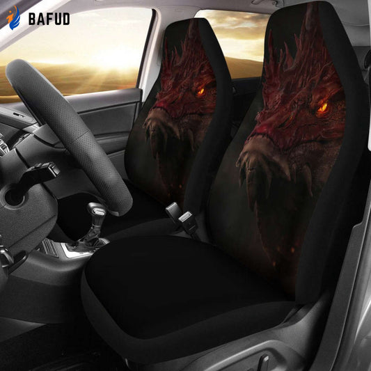 Smaug Head Car Seat Covers For Fan Gifts For The Hobbit Fan12 - Bafud