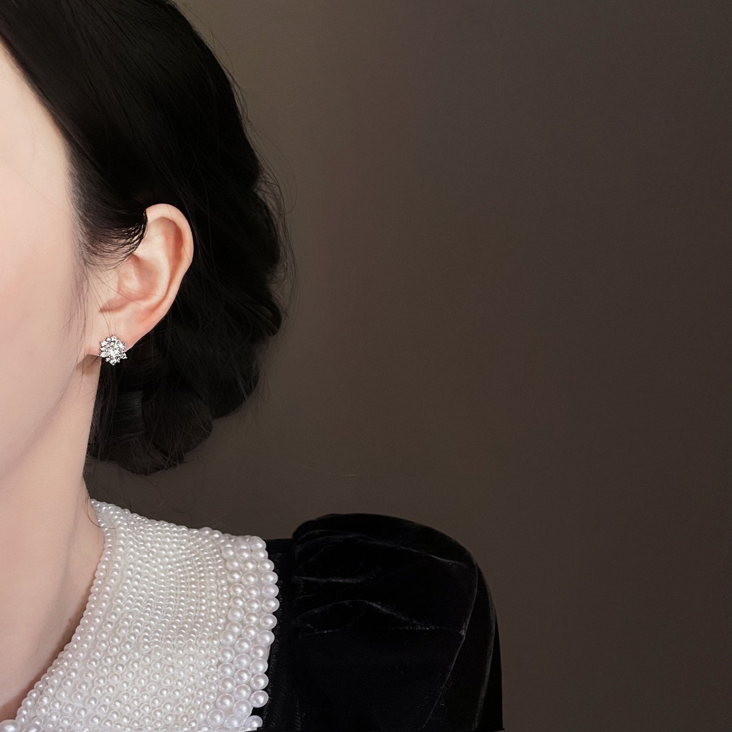 Snowflake Stud Earrings