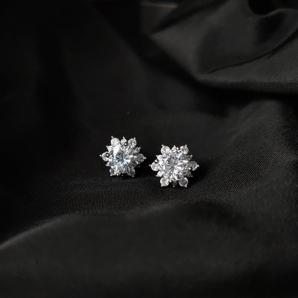 Snowflake Stud Earrings
